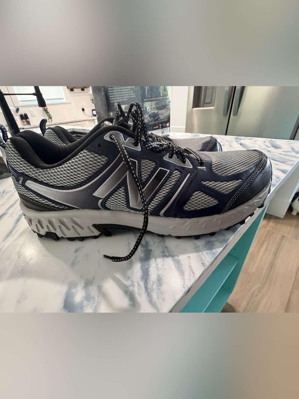 New Balance 412 v3 Trail Running Shoes Mens 13 Blue Grey All Terrain Worn Once